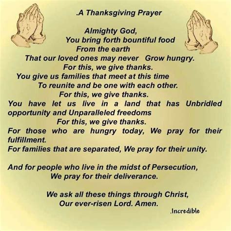 Prayer of thanksgiving to god almighty. Thanksgiving Prayer | Prayers | Pinterest | Prayer ...