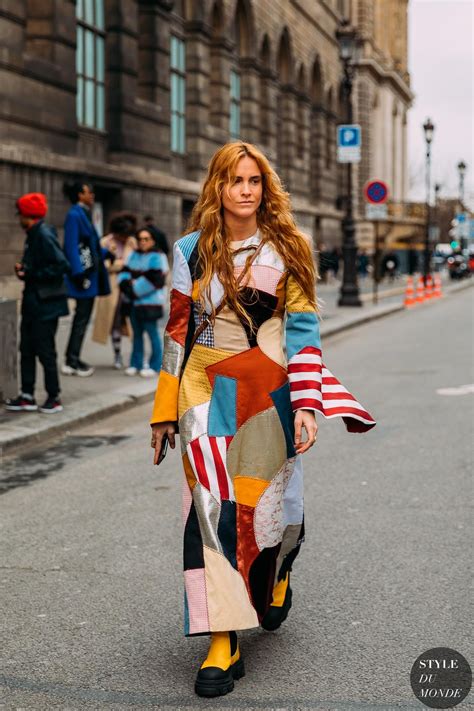 Stylish Street Fashion Blanca Miro Scrimieri In Paris Fw 2020