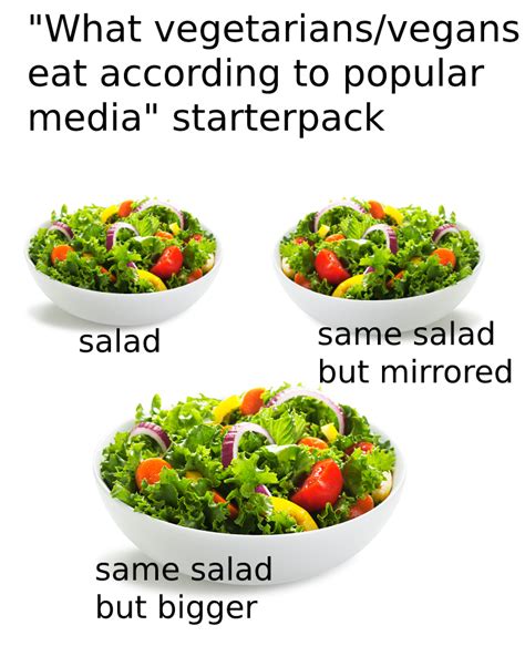 Vegan Food According To Popular Media Starterpack R Starterpacks