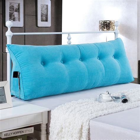 The back support pillow comes in a hypoallergenic fabric mesh cover that seems durable and breathable, it keeps your back cool even if you're sitting for a long period of time. WOWMAX Sofa Bed Large Filled Triangular Wedge Cushion Bed ...