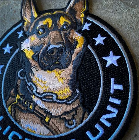 German Shepard Police K9 Patch Tactical Tommy