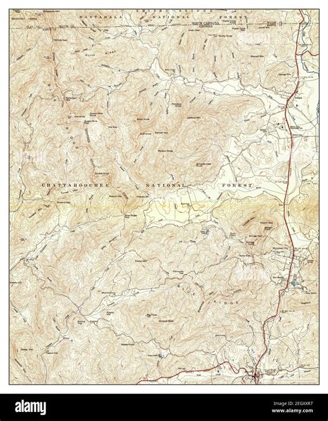 Dillard Georgia Map 1947 124000 United States Of America By