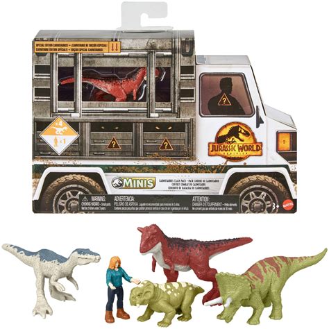 Xe Chở Khủng Long Jurassic World Dominion Minis Clash Pack Special Edition Carnotaurus Shopee
