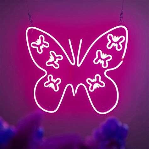 Butterfly Neon Sign Custom Neon Signs Etsy