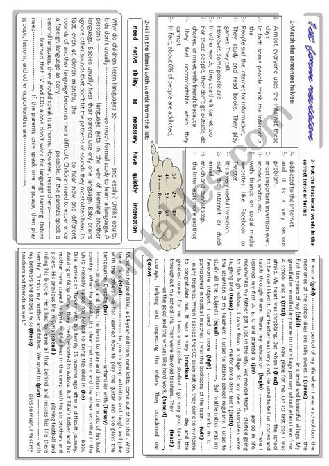 Revision 1st Form Esl Worksheet By Meweheb