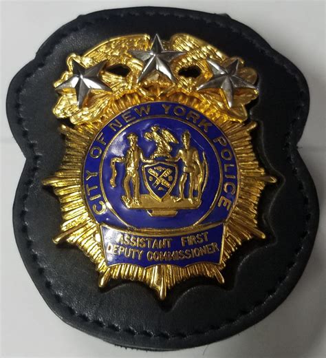 Assistant 1st Deputy Commissioner City Of New York Police Police Officer Badge Police Badge
