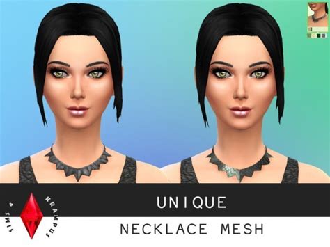 Unique Necklace Mesh At Sims 4 Krampus Sims 4 Updates