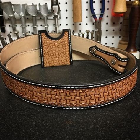 Custom Tooled Belt Deposit Ozark Mountain Leather Works