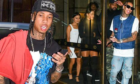 Rapper Tyga Steps Out Of His Sydney Hotel With Two Mystery Women