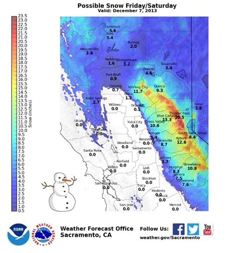 Up To 20 Of Snow For Tahoe Tomorrow Snow Levels Down To 500