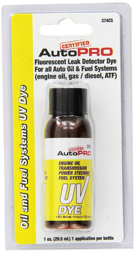 Buy Certified Auto Pro Oil And Fuel System Uv Dye Leak Detection For