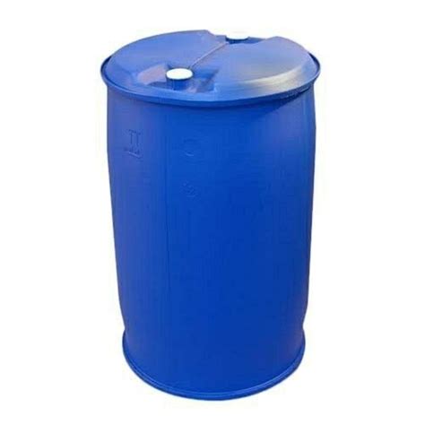 Blue Cylindrical Chemical Storage Used Plastic Drums Capacity 220