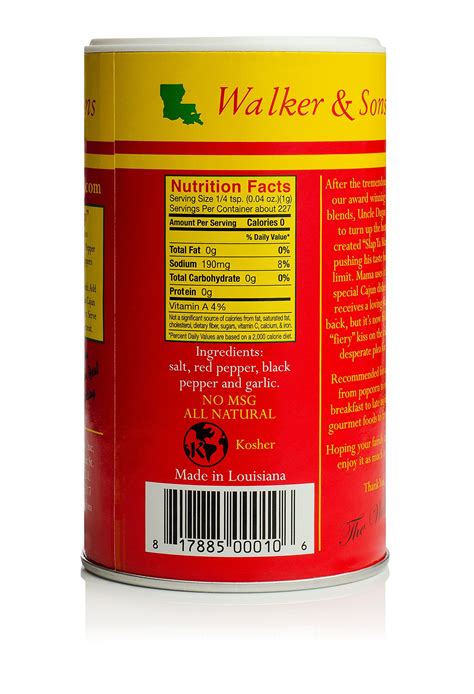 This seasoning you can use in all dishes, from popcorn to seafood, breakfast to late night snacks, gourmet foods to french fries. Slap Ya Mama All Natural Cajun Seasoning from Louisiana ...