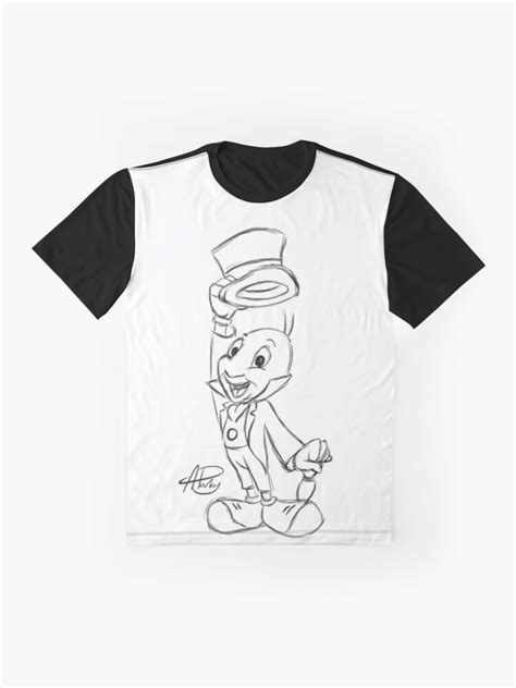 Jiminy Cricket Sketch T Shirt By Apparky Redbubble