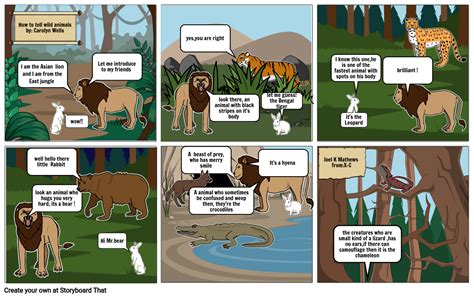 How To Tell Wild Animals Storyboard By 29a268e5