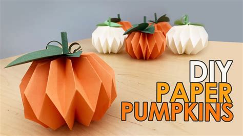 Diy Paper Pumpkin How To Make A Paper Pumpkin Paper Crafts 3d