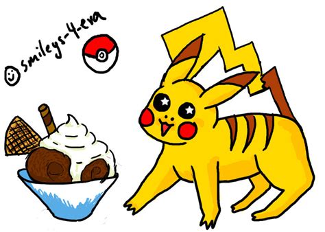 Pikachu And Icecream By Smileys 4 Eva On Deviantart