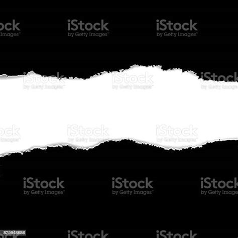 Black Torn Paper Borders Stock Illustration Download Image Now Istock