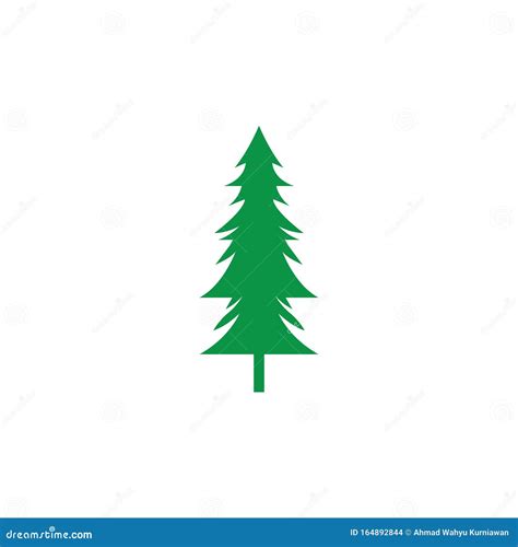 Pine Tree Icon Stock Vector Illustration Of Symbol 164892844