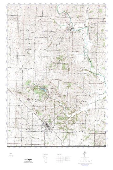 Mytopo Lena Illinois Usgs Quad Topo Map