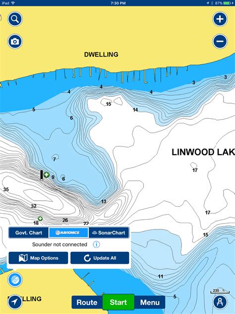 Lake Contour Map