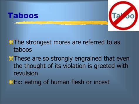 Taboos Meaning