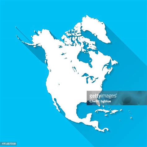 North America Map Outline Photos And Premium High Res Pictures Getty