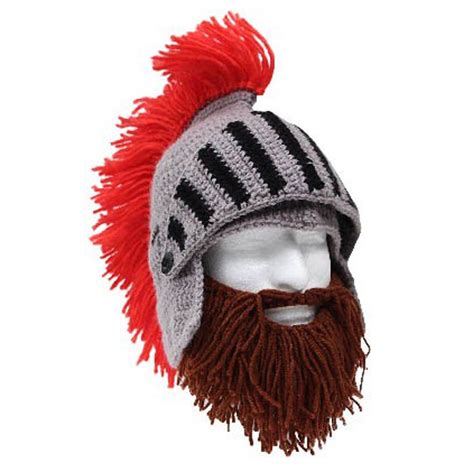 Maybe you would like to learn more about one of these? Roman Helmet Barbarian Knight Knit Brown Beard Ski Mask ...