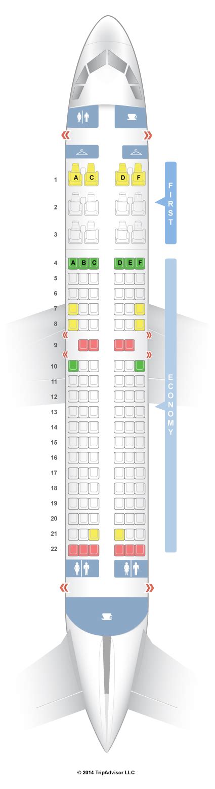 Seatguru Seat Map Us Airways Airbus A319 319