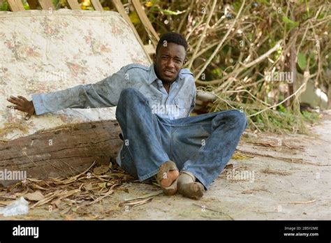 Young Homeless African Man In The Streets Stock Photo Alamy