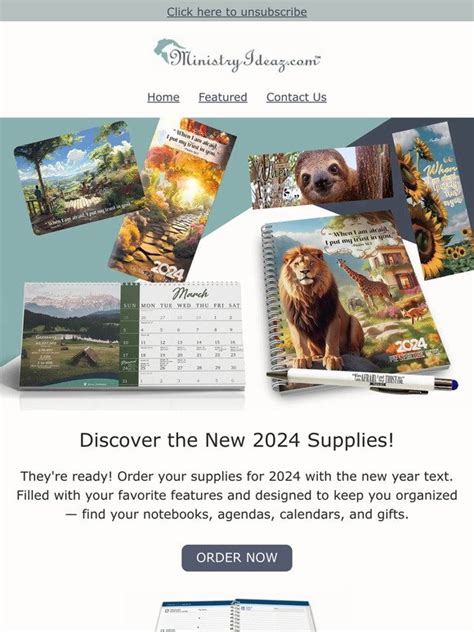 Ministry Ideaz Now Shipping 2024 Notebooks Calendars And More Milled