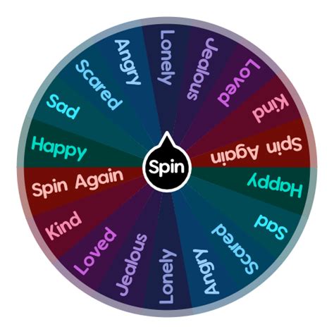 emotional spin spin the wheel random picker