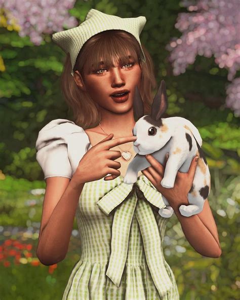 Bunny Pose Deco Bunny 🐇 Lazysimmies Sims 4 Pets Sims 4 Sims 4