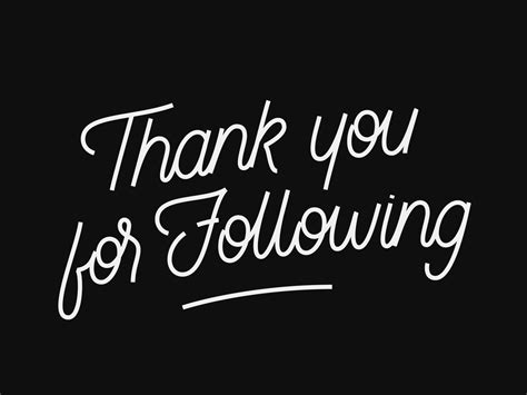 Thank You For Following By Miguel Spinola On Dribbble