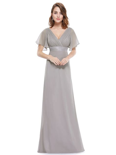 Ever Pretty Cap Sleeve Bridesmaid Dresses Long Chiffon Summer Party