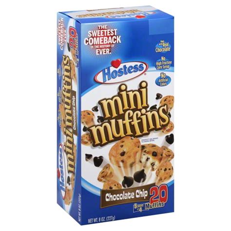 Hostess® Chocolate Chip Mini Muffins 8 Oz Box