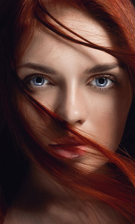 1280x2120 redhead girl hairs on face 4k 5k iphone 6 hd 4k wallpapers images backgrounds