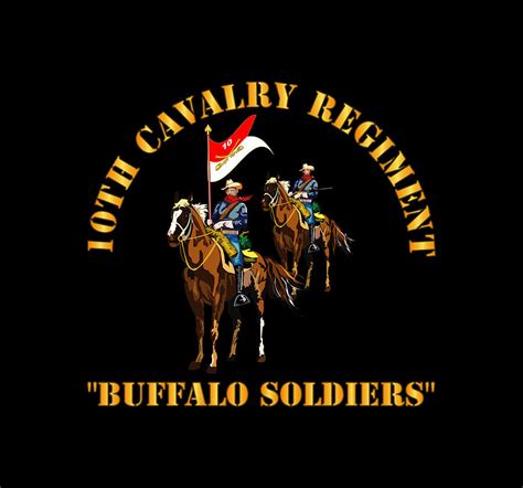 Army 10th Cavalry Regiment W Cavalrymen Buffalo Soldiers Digital
