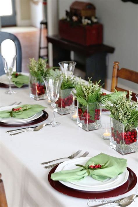 50 Christmas Table Decoration Ideas Settings And Centerpieces For