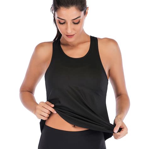women sleeveless vest tank tops stretch long workout fitness sport yoga s m l xl ebay