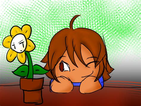 Frisk And Flowey By Marshiemonarch On Deviantart