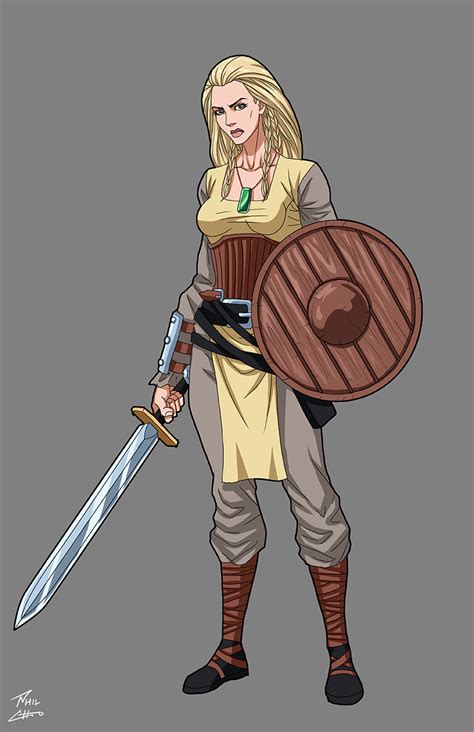 Shieldmaiden Commission By Phil Cho On Deviantart