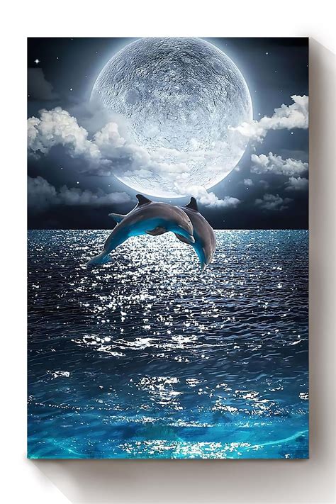 Dolphin Couple Jump Under The Moon T For Wedding Anniversary Just