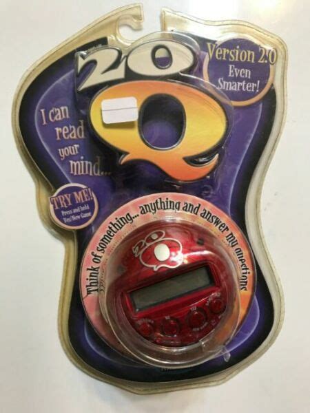 2007 Radica 20q 20 Questions Handheld Game Factory Red For Sale Online