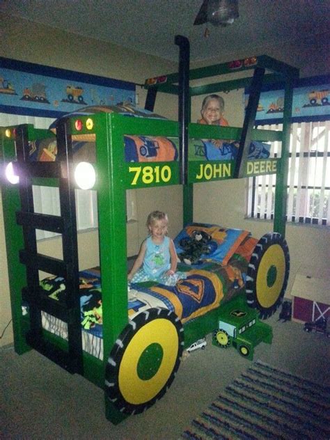 John deere bedroom tractor bedroom tractor toddler bed mickey mouse bedroom tractors for kids boy room child room bedroom decor bedroom ideas. tractor bunk bed | Tractor bunk bed plans found online ...