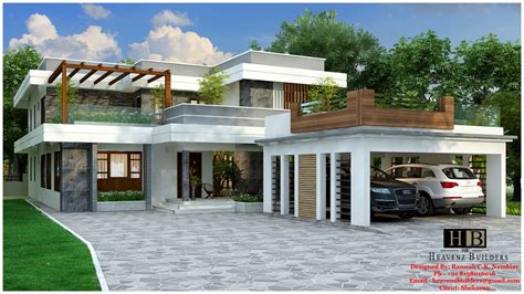 Contemporary House In Kerala Kerala Model Home Plans