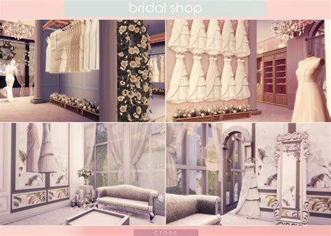 Bridal Shop By Praline At Cross Design Sims 4 Updates
