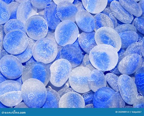 Blue Glass Stones Stock Photo Image Of Colored Colorful 35398914