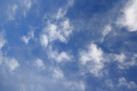 Blue Sky With White Clouds Texture Picture Free