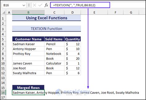 How To Merge Rows Without Losing Data In Excel 5 Easy Ways